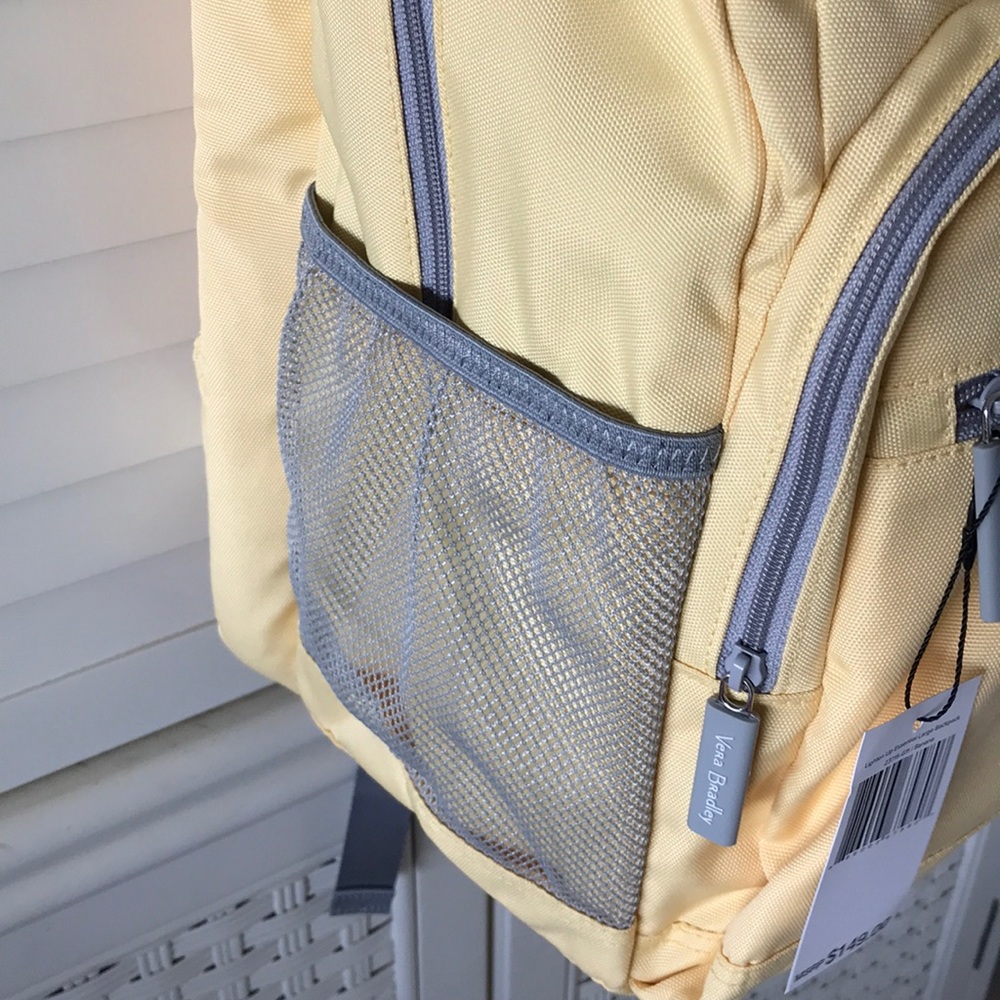 Vera Bradley lighten up Large XL backpack banana yellow NWT - Picture 7 of 8